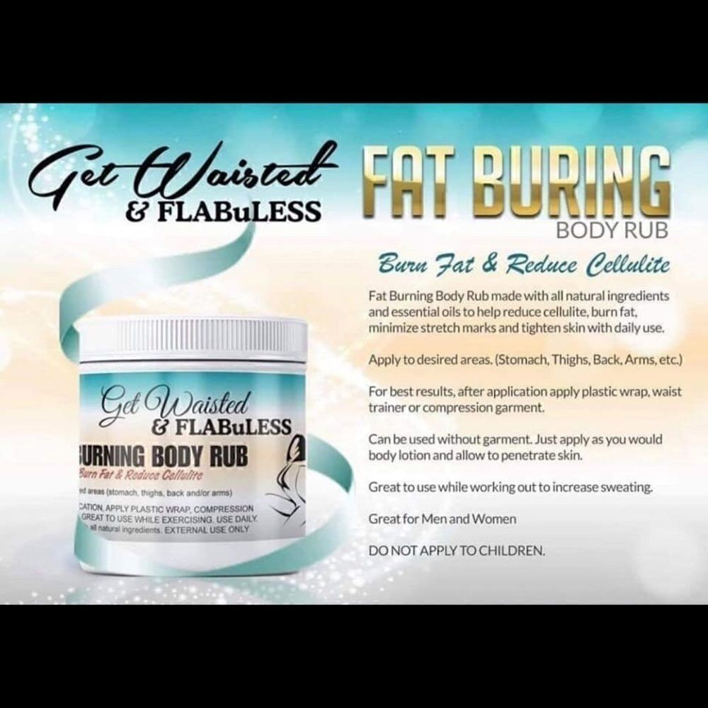 Amazing Fat Burning Body Cream. Just rub that away